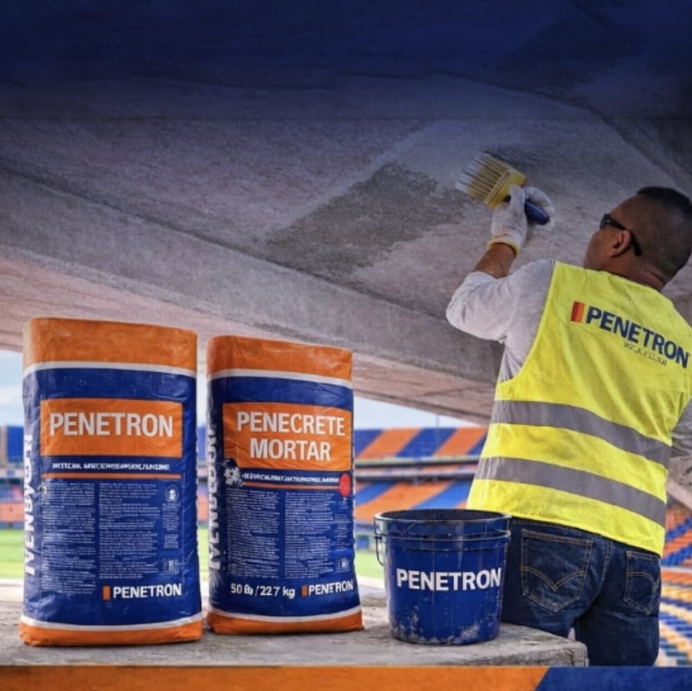 Proyecto de infraestructura protegido con impermeabilizante Penetron: Estadio de Medellín